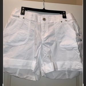 NWT INC White Shorts With Stud Detail 10